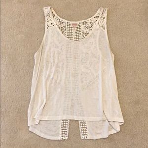 Crochet back tank top